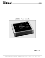 McIntosh MCC302 - Owners manual